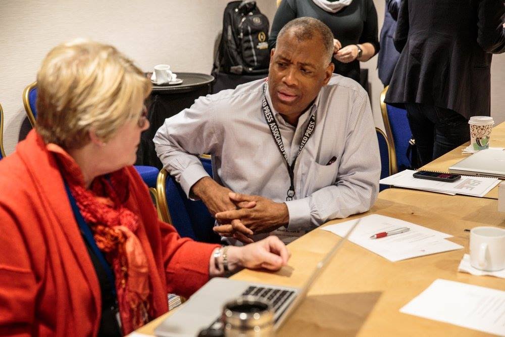 Executive coach meets with client